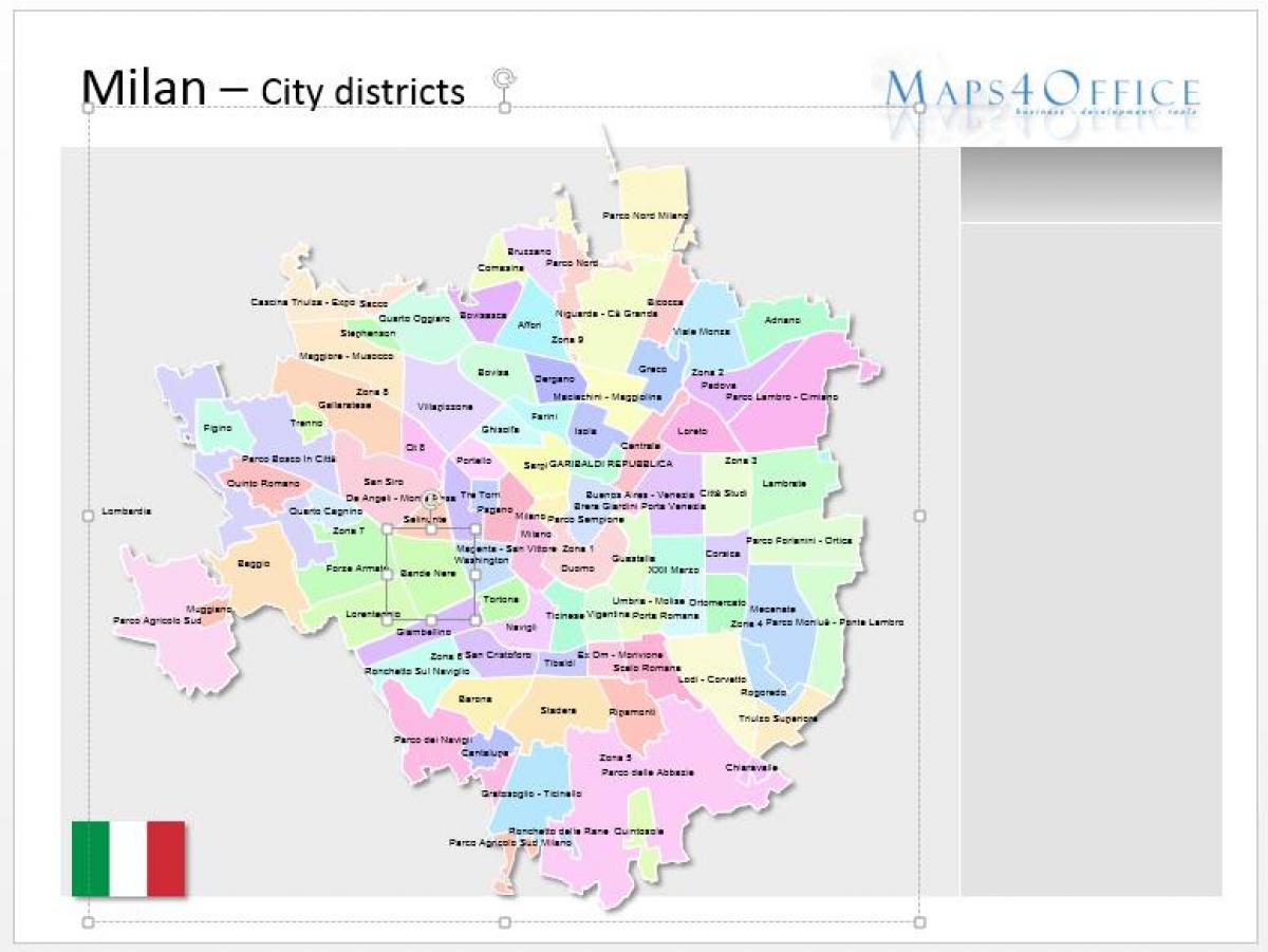 peta dari milan kabupaten