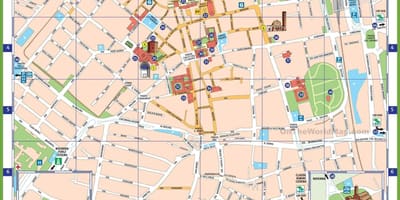 Milan italia peta wisata